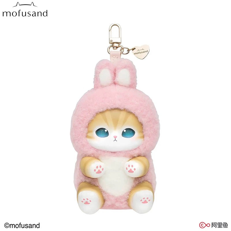 mofusand Fluffy Kittens うさぎ キーホルダー Mofusand Kiramekko Fluffy Kittens Vinyl Plush Pendant Blind Box