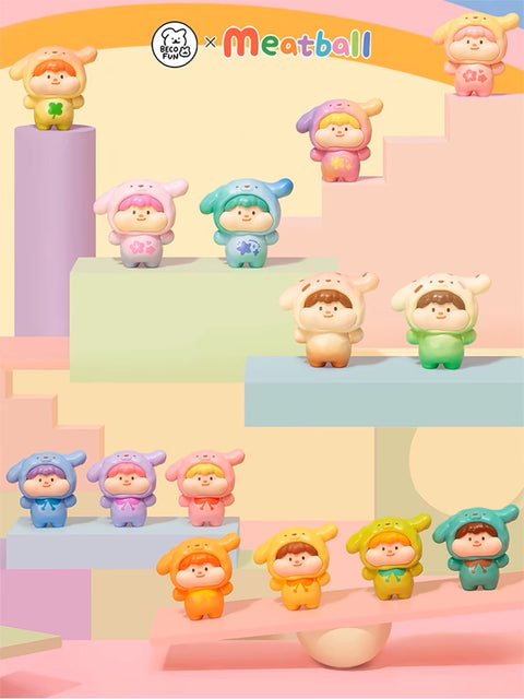 Meatball Girls Marshmallow Puppies Miniature Toys
