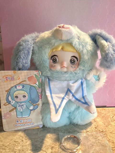 Sunday Claim Sale - Nommi Plush Charm Puppy Blue Hanger