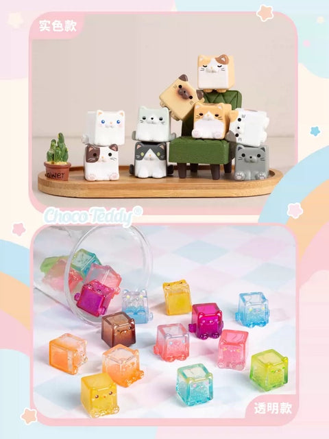 ChocoTeddy Square Cats Jenga