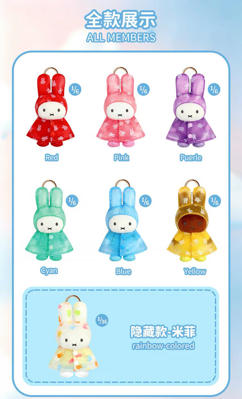 VIPO x Miffy Raincoat Plushie Blind Box Series