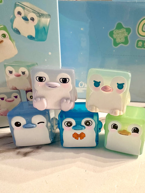 ChocoTeddy Square Penguins (Glow in the Dark) Miniature Series