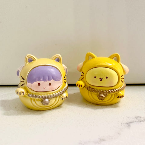 Lucky Fanrio Cats Miniatures by Treeinart