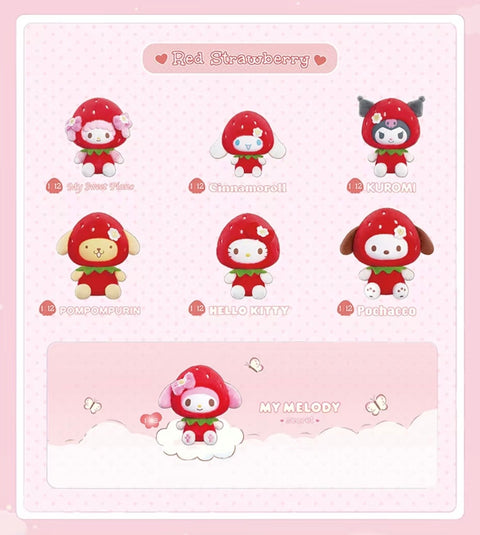 TopToy x Sanrio Strawberry Plushie Charm Blind Box Series