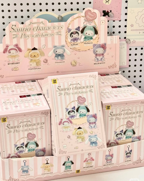 TopToy x Sanrio Play with Kitten Plush Charm Series
