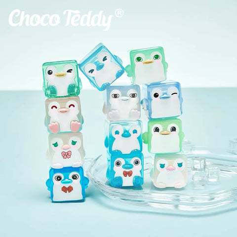 ChocoTeddy Square Penguins (Glow in the Dark) Miniature Series