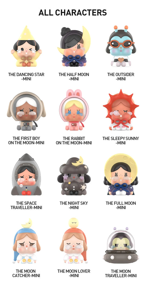 Popmart Cry Baby Crying to the Moon Baby Sitting Series Blind Box Series