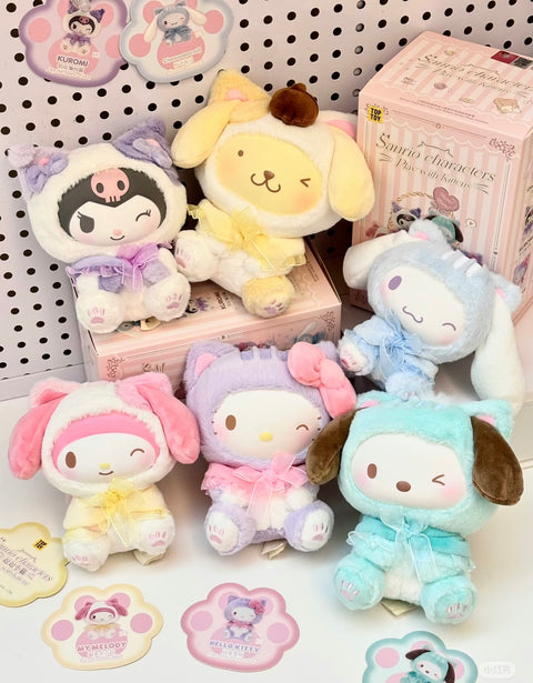 TopToy x Sanrio Play with Kitten Plush Charm Series