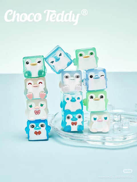 ChocoTeddy Square Penguins (Glow in the Dark) Miniature Series