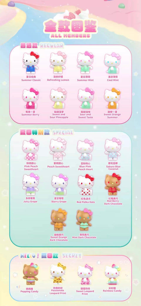 TopToy Hello Kitty Summer Rainbow Candy Miniature Series