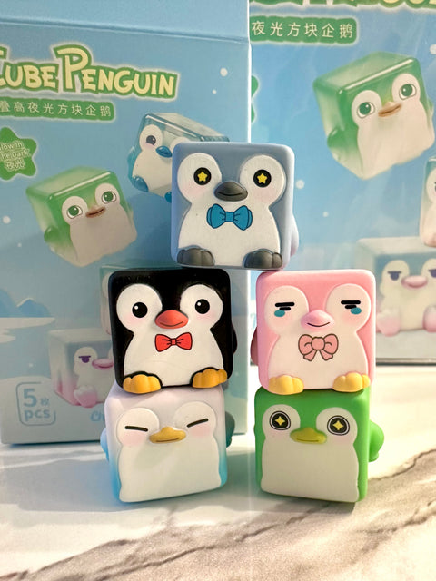 ChocoTeddy Square Penguins (Glow in the Dark) Miniature Series