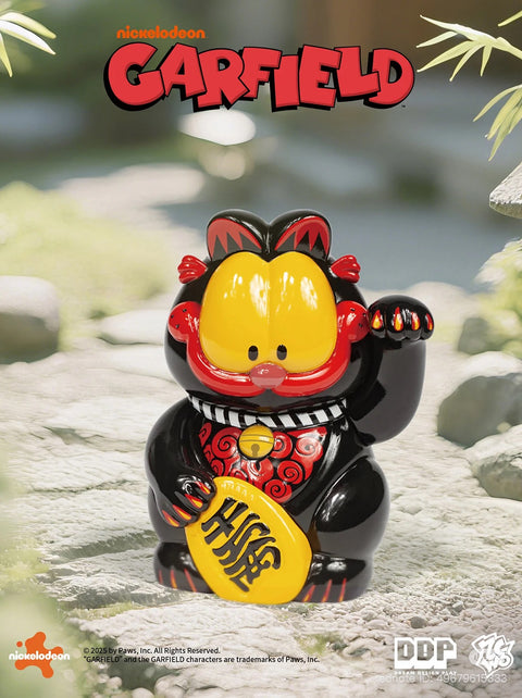 Sunday Claim Sale - Garfield Lucky cat black angry Daruma