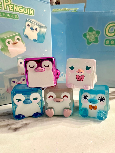 ChocoTeddy Square Penguins (Glow in the Dark) Miniature Series