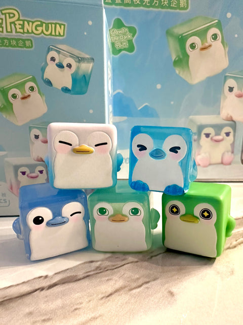 ChocoTeddy Square Penguins (Glow in the Dark) Miniature Series