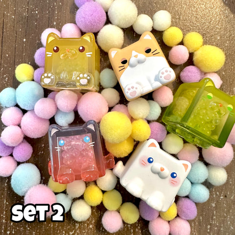 ChocoTeddy Square Cats Jenga