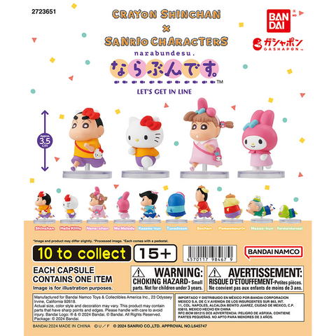 Bandai Sanrio x Crayon Shinchan Gachapon