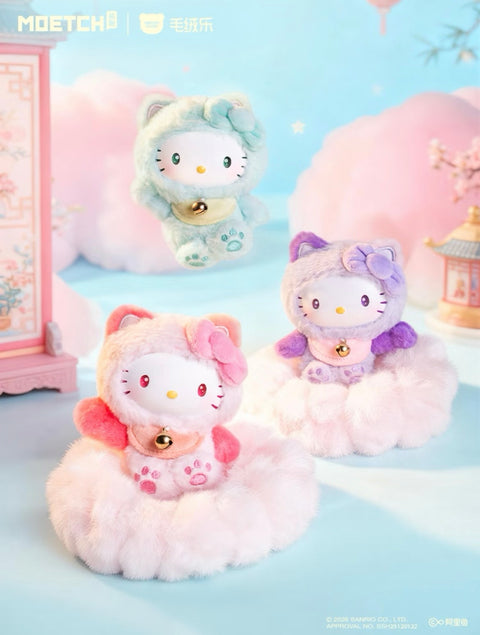 Moetch Hello Kitty Lucky Cat Mini Plush Blind Box Series