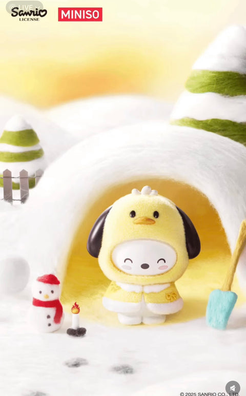 Miniso x Sanrio Winter Coat Face Changing Pendant Blind Box Series