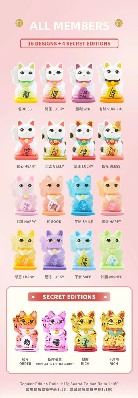 ChocoTeddy MIDI Lucky Cat with Fortune Blind Box Series