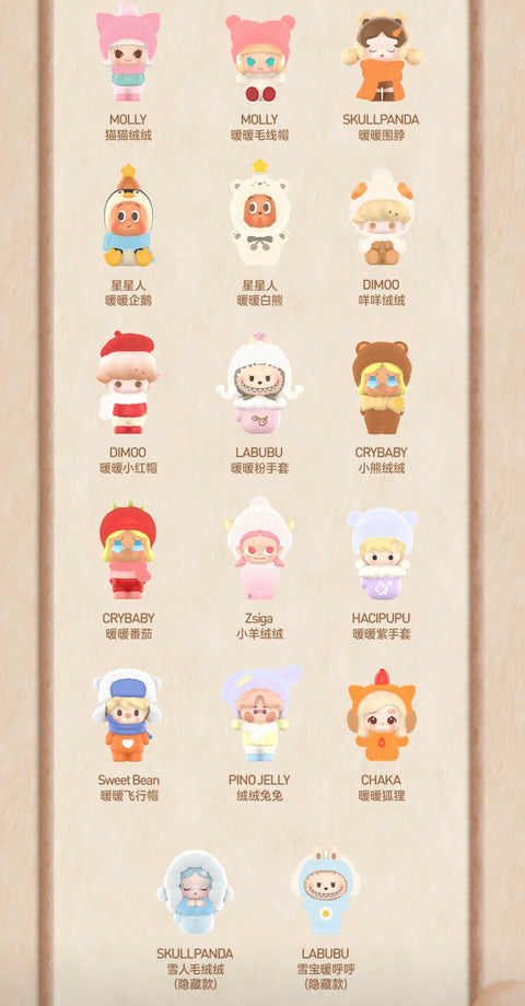 PREORDER - Popmart Pop Bean Fluffy & Cozy Series