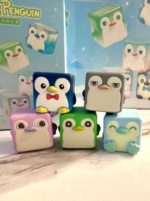 ChocoTeddy Square Penguins (Glow in the Dark) Miniature Series