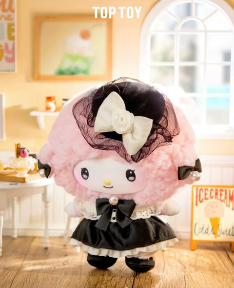 TopToy Sanrio Kuromi, My Melody and My Sweet Piano Sister Outfit Latte Plush Hanger Blind Box Series