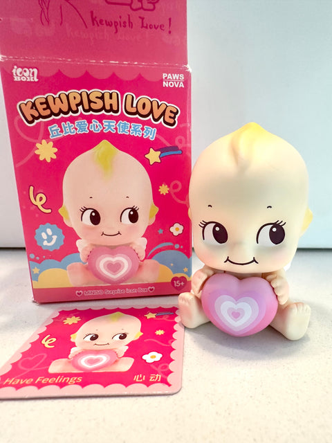 Sunday Claim Sale - Kewpish Pie Baby with pink marshmallow looking  heart "feelings"
