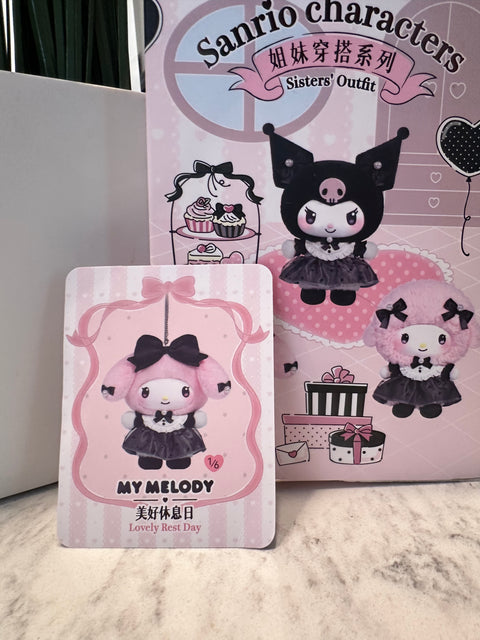 Sunday Claim Sale - My Melody Black Bow plush charm