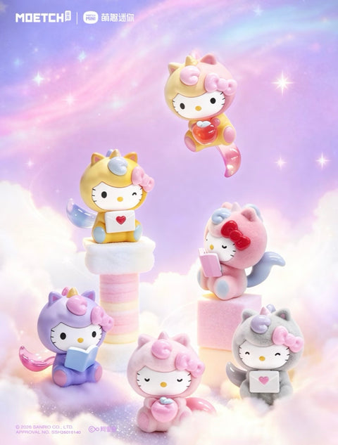 Moetch x Hello Kitty Dreamy Rainbow Unicorn Miniature Series