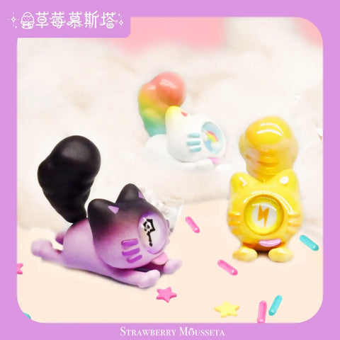 Strawberry Mousetta Downy Evil Eyes Kitty Miniature Series