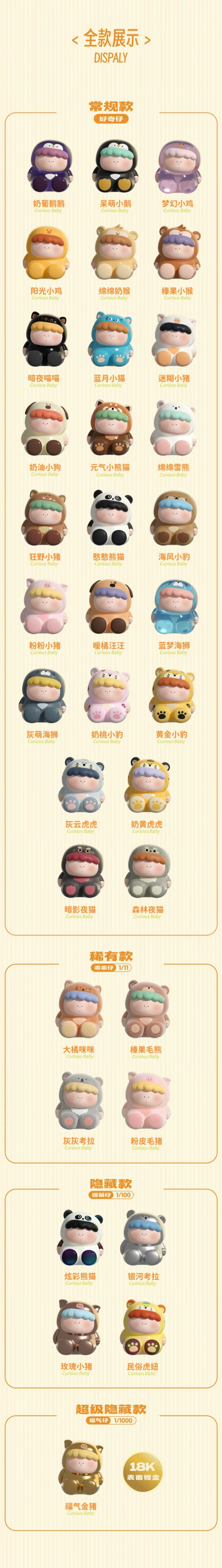 Big Gallery Curious Baby Animals Miniature Series