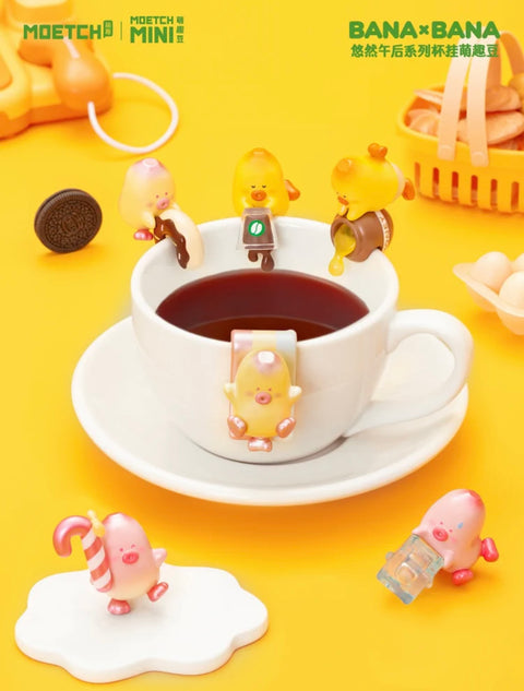 Bana x Bana Cute Banana Miniature Cup Hangers