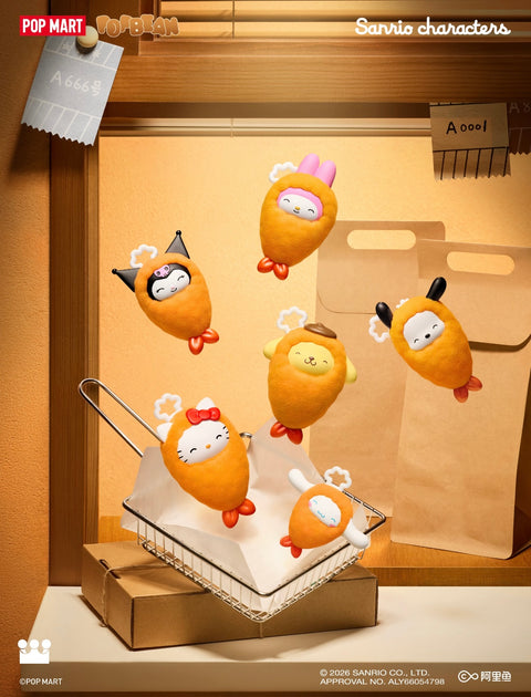 PREORDER - Popmart x Sanrio Characters Hello Kitty and Friends Tempura Fried Shrimp Pop Beans Series